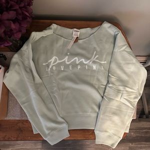 Victoria’s Secret PINK Fleece Cropped Sweatshirt